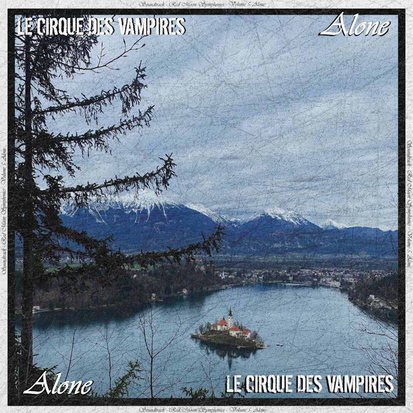 Cover of the EP Alone by Le Cirque des Vampires, soundtrack to the Red Moon Symphonies